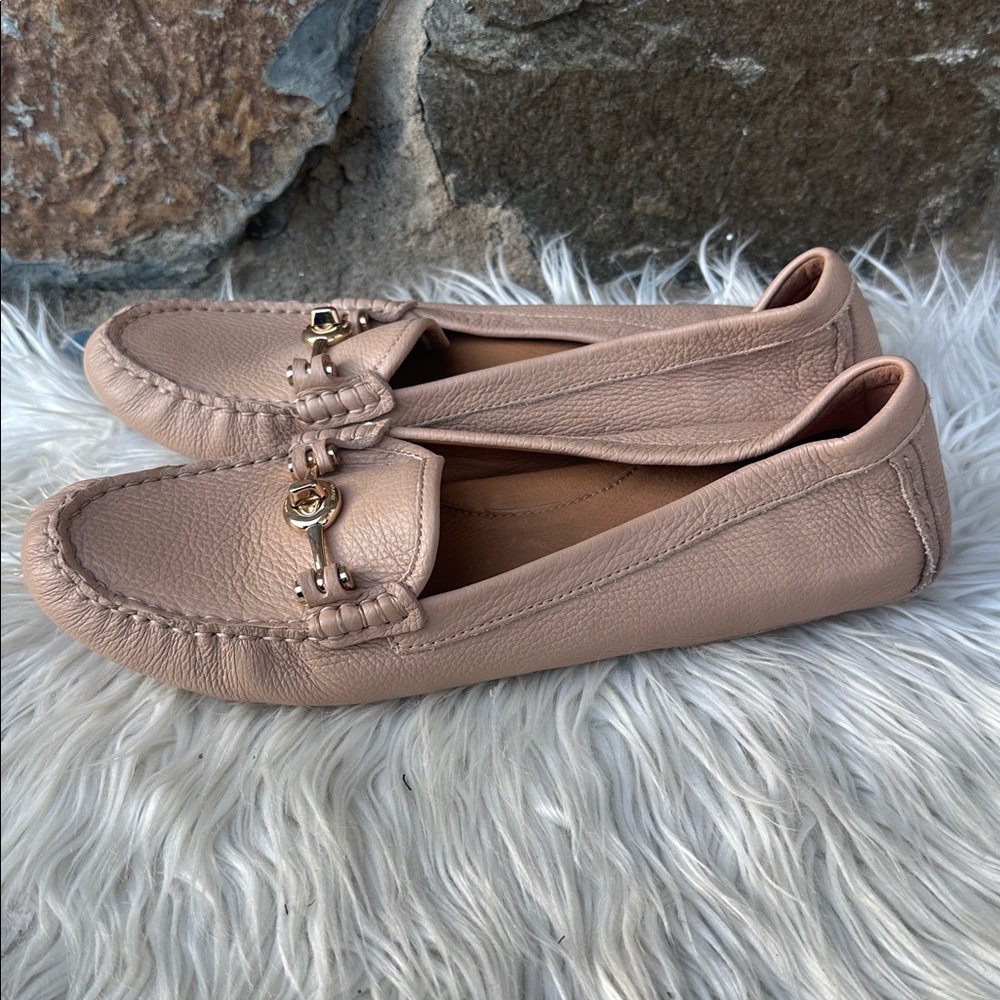 Coach Tan Leather Loafers - Picture 4 of 9